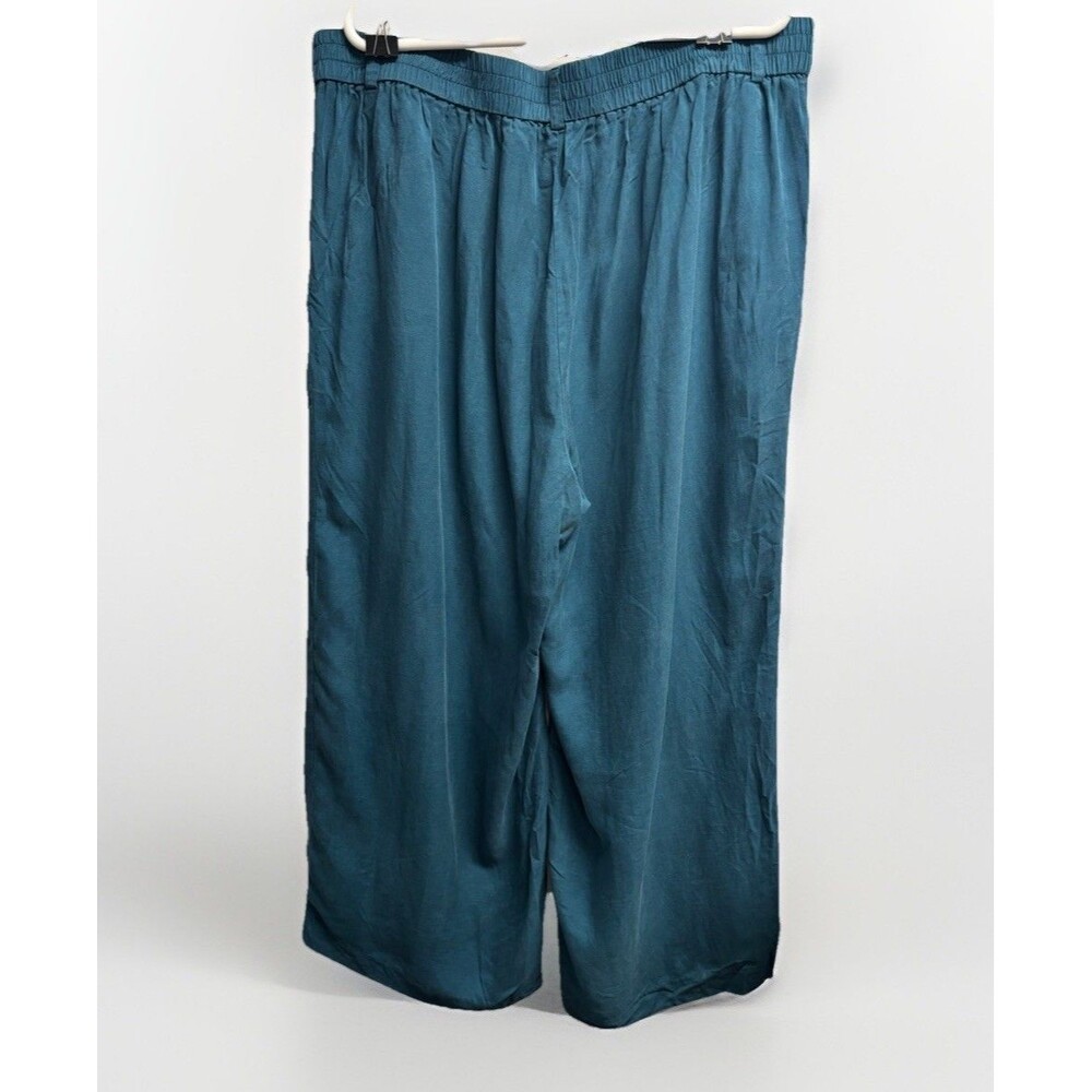 Torrid Studio Linen Blazer and Linen High Rise Pant Suit Set Blue Teal Sz 5X-20R - Picture 16 of 16